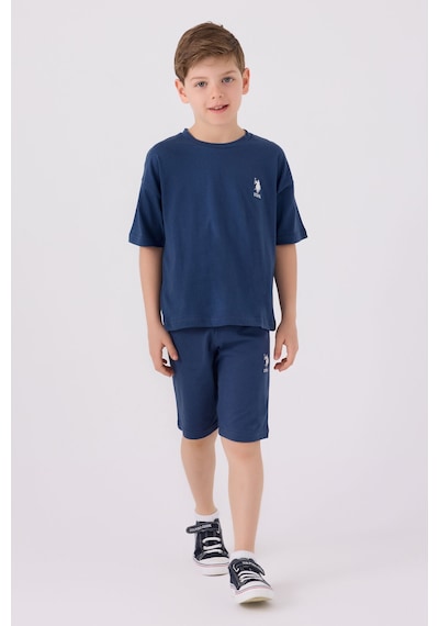 U.S. Polo Assn.  Erkek Çocuk Lacivert Bermuda Takım Lacivert