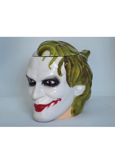 Joker Tasarımlı Kapaklı Kupa - Mug Çok Renkli