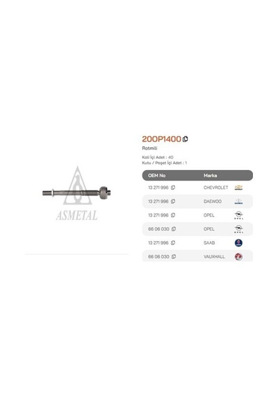 Asmetal 20op1500 Rotmili Combo Corsa 1.6 Cng 1.7 Cdtı Tigra 1.3 Cdtı 1.4 1.3 26087567