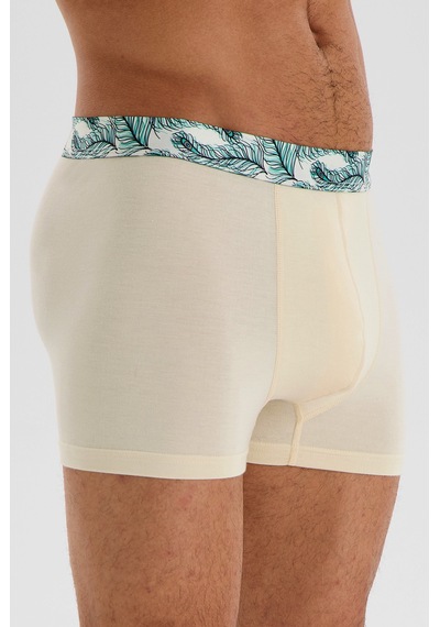 Mutig Tencel Modal Erkek Boxer Krem