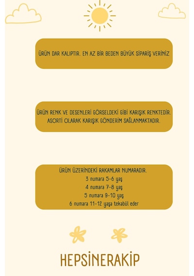 Hepsine Rakip 5Li Erkek Çocuk Renkli Desenli Atlet %100 Pamuklu Neşeli