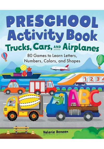 Preschool Activity Book Trucks, Cars, And Airplanes 80.