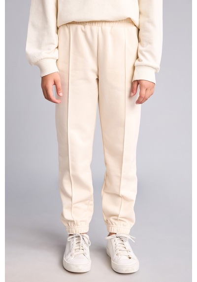 Defacto Pamuklu Esnek Belli Jogger Fıt Eşofman Altı Kız Çocuk X9036a626aubg700 Bej-bg700