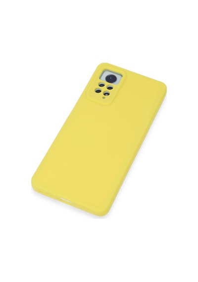 Newface Xiaomi Redmi Note 12 Pro 4g Kılıf Nano İçi Kadife Silikon Semeglbl - 93 - Sarı