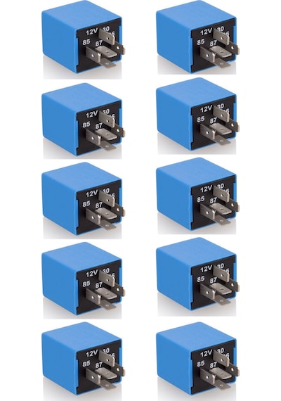 10 Adet Titreyen Korna Rölesi Korna Titretici Röle Saydırıcı 12V