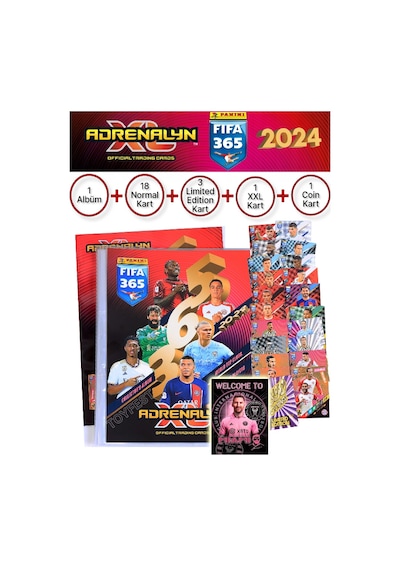Panini Adrenalyn Fifa 365 - 2024 Tcg Mega Başlangıç Paketi Futbolcu Kartları Dergi Albümü