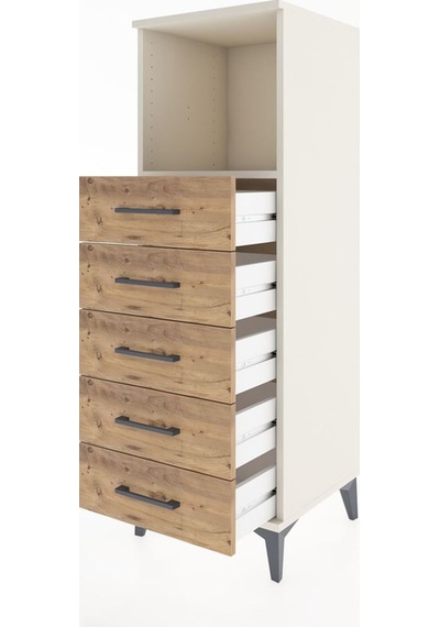 Hyperion Dolap Tek Raflı 5 Çekmeceli 44x44x134 Aytaşı-çam Aytaşı Hyperion Dolap Tek Raflı 5 Çekmeceli 44x44x134 Aytaşı-çam Aytaşı