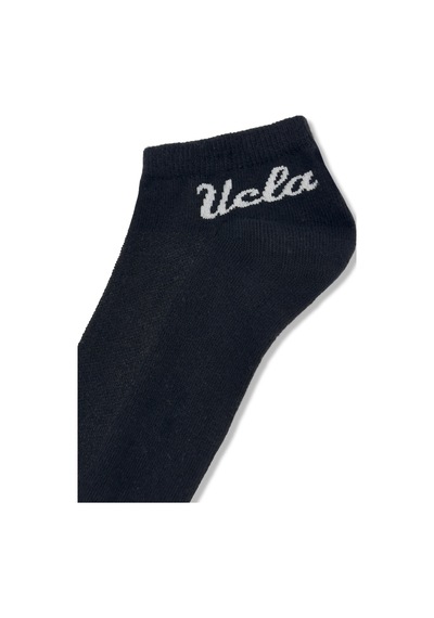 Ucla Adelıta 3'lü Siyah Kısa Jakarlı Pamuk Standard Fit Unisex Çorap