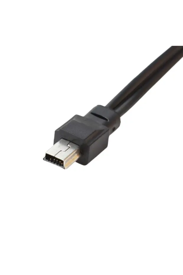 Mini Usb Şarj Ve 3.5mm Aux Ses Birleştirici Kablo Mp3 Mp4 Radyo Hoparlör Usb To 5 Pin Mini Usb