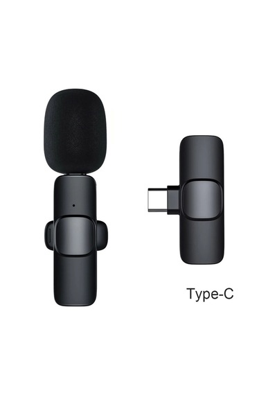 Nettech K8 Plastik Type-C Kablosuz Yaka Mikrofonu