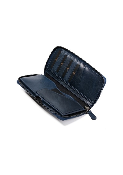 Lacivert Cüzdan & Kartlık Unisex 1780 Grande Deri Cüzdan Kartlık