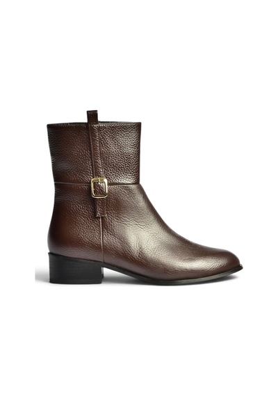Fox Shoes Z752554103 Kahverengi Hakiki Deri Günlük Kadın Bot