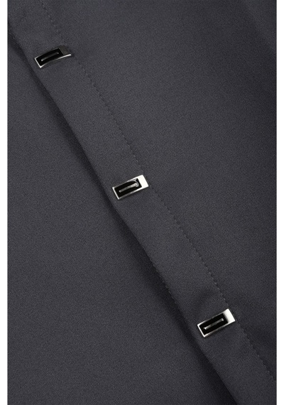 Deepsea Füme Slim Fit Likralı Kolay Ütülenebilir Gizli Düğmeli Erkek Gömlek 2602614