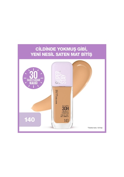 Maybelline New York Superstay Lumi Matte Foundation 140 Allow Custom