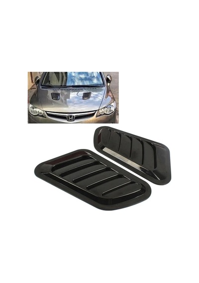 Kaput Üstü Havalandırma Izgarası Piano Black Abs Plastik Vent