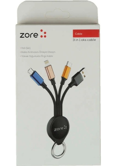 Zore Oks 3 İn 1 Usb Kablo