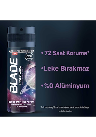 Blade Mysaur Erkek Alüminyumsuz Deodorant 3x150 Ml