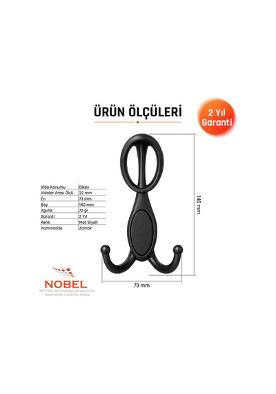 Arya Portmanto Askısı, Metal Vestiyer Askısı, Matsiyah, Duvar Ve Dolap Askılığı 5'li Set Vidalı Matsi Yah