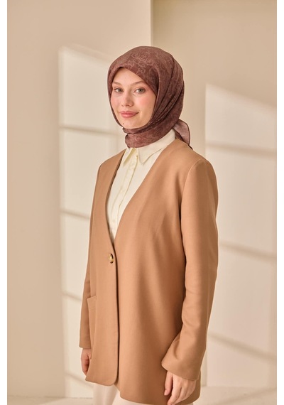 Silk Home Shiny Eşarp 75012-18 Kızıl Kahve
