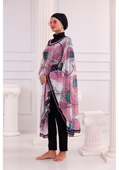 Tarzını Seç Kimono Pareo - Tesettür Pareo - Ege Model 240x135 Cm Çok Renkli