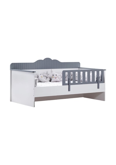 Karyola, Flower Montessori Karyola - Antrasit + 1 Adet Comfort Yatak