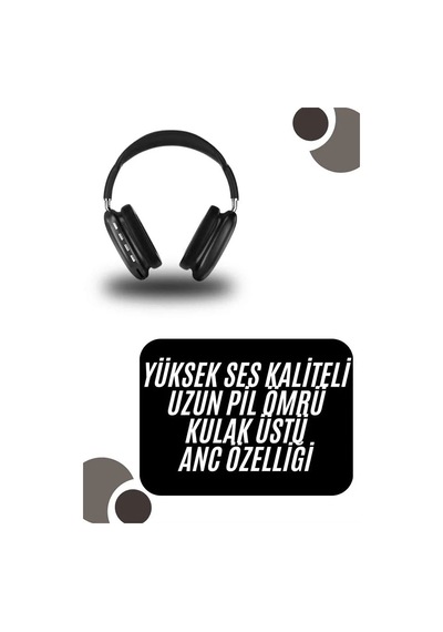 Ers Kulak Üstü Kablosuz Bluetooth Kulaklık Yumuşak Süngerli Sd Kart Girişli