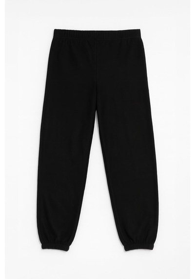 Markapia Kadın Paçası Lastikli Polar Pijama Altı SiYAH