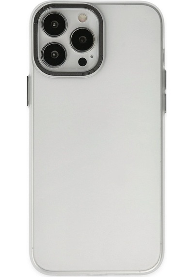 Apple  Uyumlu  iPhone 14 Pro Kılıf Modos Metal Kapak Şeffaf