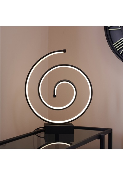 Safirr Light Salyangoz Led Abajur - Siyah - 43 Cm Çok Renkli