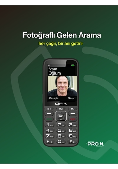 Yerli Üretim Kameralı Türkiyede İlk Sesli Menü Ve Aramalı Büyük Ekran Tuşlu Cep Telefonu 16gb