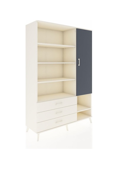 Hyperion Dolap 9 Raflı 3 Çekmeceli Tek Kapaklı 132x44x195 Aytaşı-antrasit/aytaşı Antrasıt/aytası Hyperion Dolap 9 Raflı 3 Çekmeceli Tek Kapaklı 132x44x195 Aytaşı-antrasit/aytaşı Antrasıt/aytası