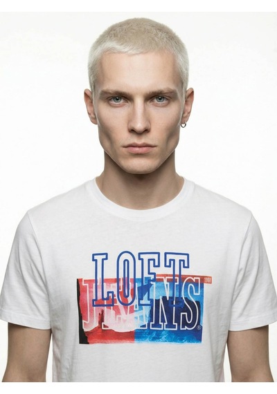 Loft Regular Fit Beyaz Erkek T-shirt Lf2041277