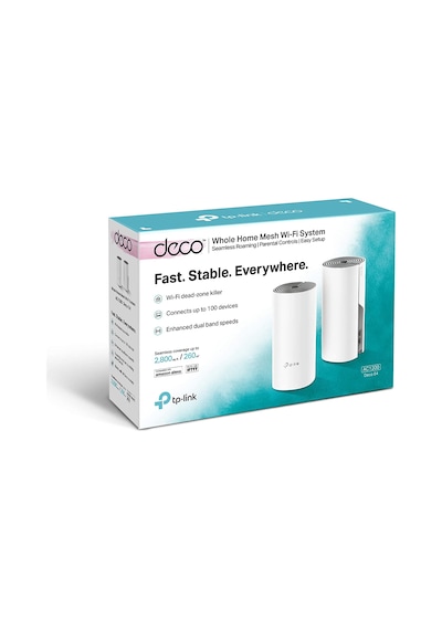 TP-Link Deco E4 1200 Mbps 5 GHz Wi-Fi Mesh Sistemi 2'li