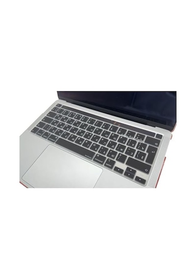 Macbook Pro Rusça Klavye Koruyucu Uk Iso Ters L Enter A2338 M1 M2 A2251 A2289 A2141 Uyumlu Silikon Keyboard Cover Touch Bar Siyah