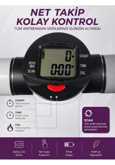 Çift Amortisörlü Çift Direnç İpli Stepper, Dijital Göstergeli