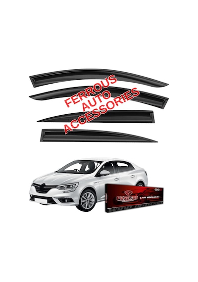Renault Megane 4 Sedan Ferrous Cam Rüzgarlığı 4lü 2016 Ve Üstü