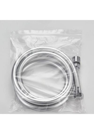 Kustar Gümüş Pvc Banyo Duş Hortumu Dayanıklı Banyo Musluk Duş Hortum 1,5 Metre Gri
