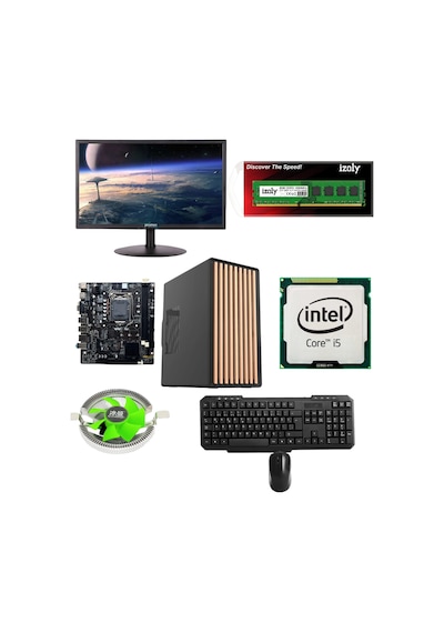 EFS EFSOFFICE0004-2 i5-2400 8 GB 256 GB SSD 20" Free Dos Masaüstü Bilgisayar