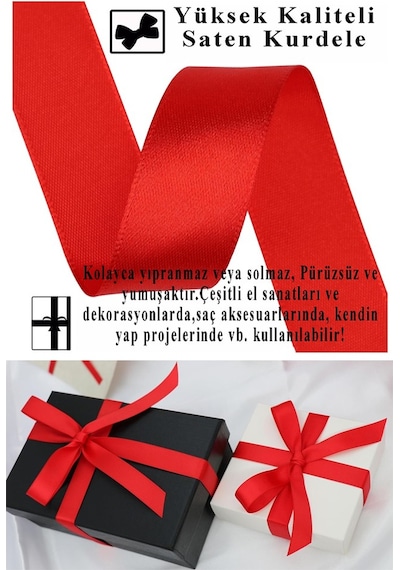 Mor Kurdele Saten 2 Cm 10 Metre 2 Adet Saten Kurdela Parlak Hediye Ve Süsleme Şeridi Süs Paketleme Çiçek Saç El