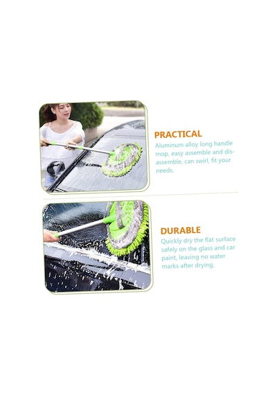 Djustable Oto Yıkama Fırçası Mop Uzun Saplama Araç Yumuşak Sünger Pozu Aracı İçin Scratch Temizleme Mop Teleskopik Mop Hanehalkı İçin