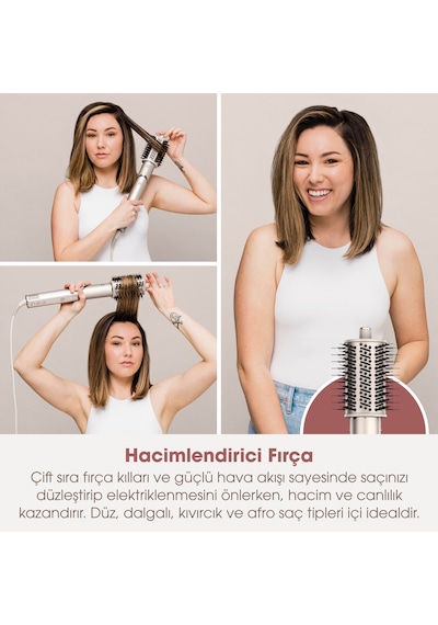 Shark Flexstyle 3-in-1 Saç Kurutma & Şekillendirme Sistemi - Stone Bej