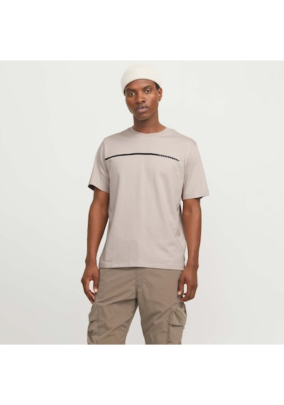 Jack & Jones JCOFUSION Erkek Bej Tişört