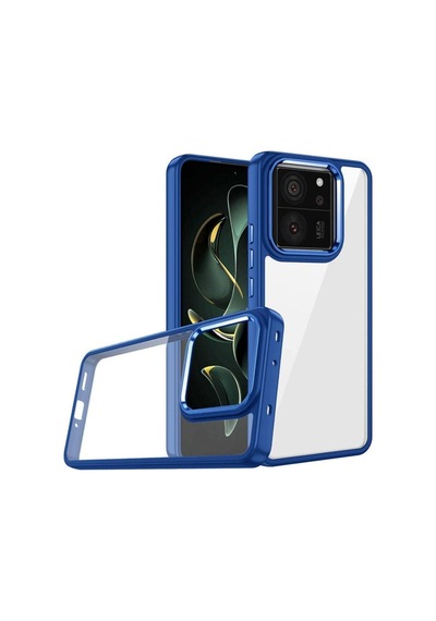 Xiaomi Mi 13t Kılıf Zore Flora Kapak Mavi