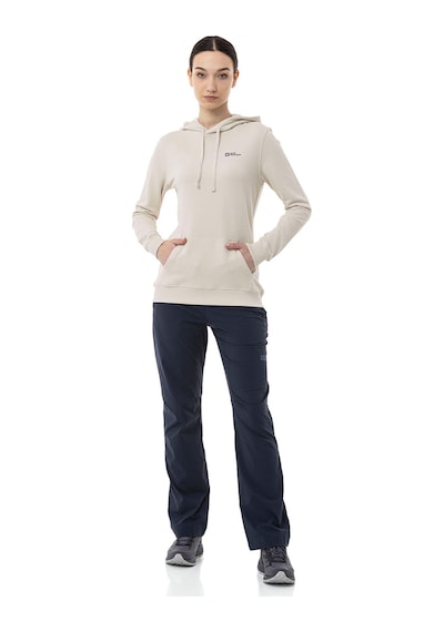 Jack Wolfskin Jack Wolfskın Kadın Sweatshırt Alice Hoody Krem Kapüşonlu Krem Krem