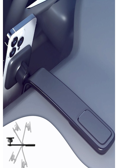 Earldom Eh229 Yapışlı Manyetik Magsafe Araç Tutucu - Siyah M414