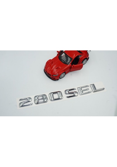 280 SEL Bagaj Krom Metal 3M 3D Yazı Logo