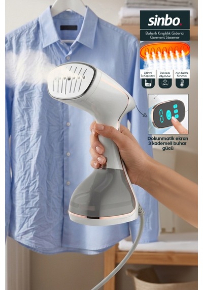 Ssı-6634 - Dikey Buharlı Kırışıklık Giderici - 1640w - Beyaz