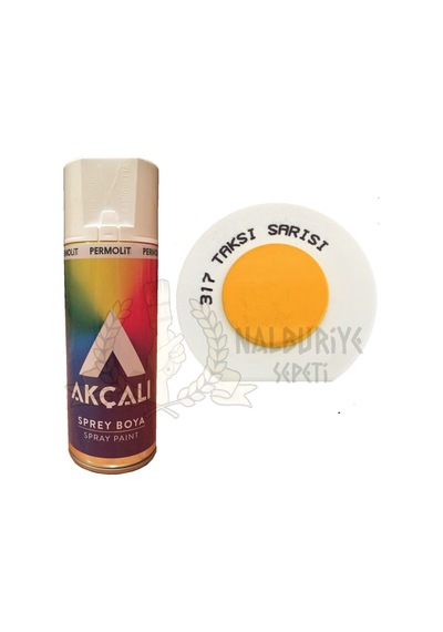 Akçalı Taksi Sarı Sprey Boya 400 ML - 317