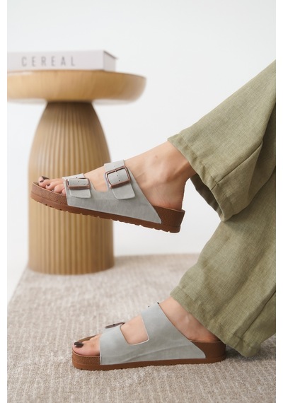 Daxtors Arizona Günlük Ortopedik Unisex Tokalı Terlik Buz