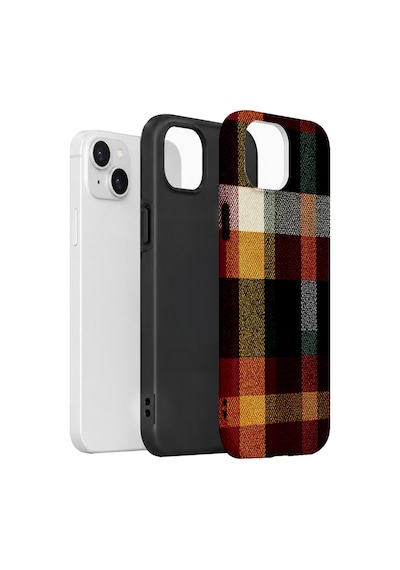 Velvoria Valestra Autumn Cabin Plaid Apple iPhone Uyumlu 14 Darbe Korumalı Kılıf Valestra Select - Autumn Cabin Plaid
